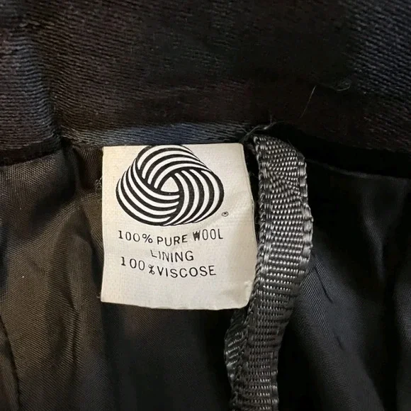 Vintage 80s Geiger 100% Wool Pleated Midi Skirt Boho Indie Pattern Size 6 - Picture 4 of 5